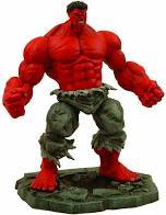 Marvel Diamond Select Red Hulk Action Figure - Premium Collectible Statue for Superhero Fans | Perfect for Display, Gifts, and Comic Book Collections
