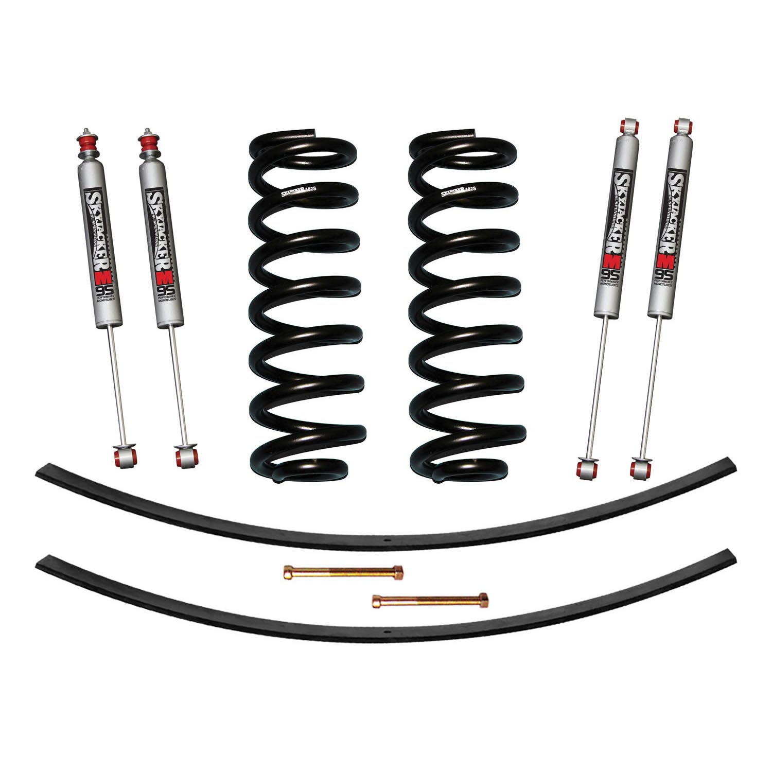 1.5-2 Inch Lift Kit with M95 Performance Shocks for 1980-1996 Ford F-150 & Bronco - Off-Roading & Truck Suspension Upgrade