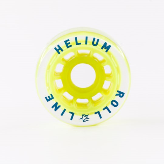 Roll Line Helium 64mm Wheels 8 Pack - Premium Roller Skate Wheels for Indoor & Outdoor Skating - Perfect for Artistic Skating, Roller Derby & Rink Use