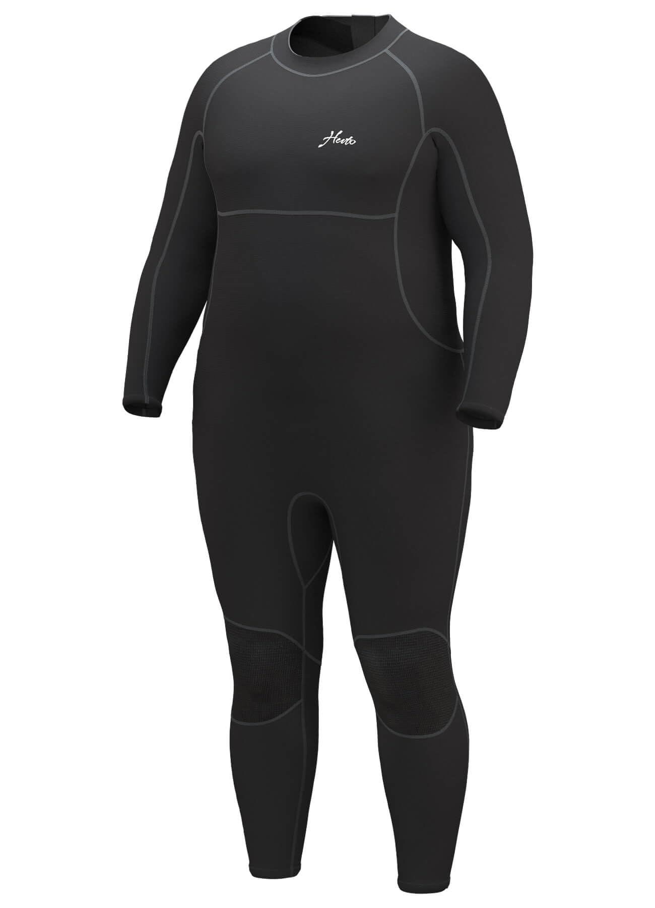 Hevto 3mm Neoprene Wetsuit for Men - Long Sleeve Back Zip Diving Suit for Surfing, Swimming & Water Sports | Warm Thermal Protection for Scuba Diving, Snorkeling & Cold Water Activities