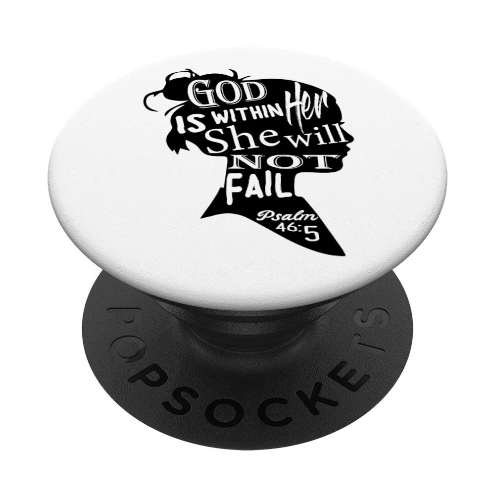 Inspirational Psalm 46:5 PopSocket - Swappable Phone Grip for Daily Motivation