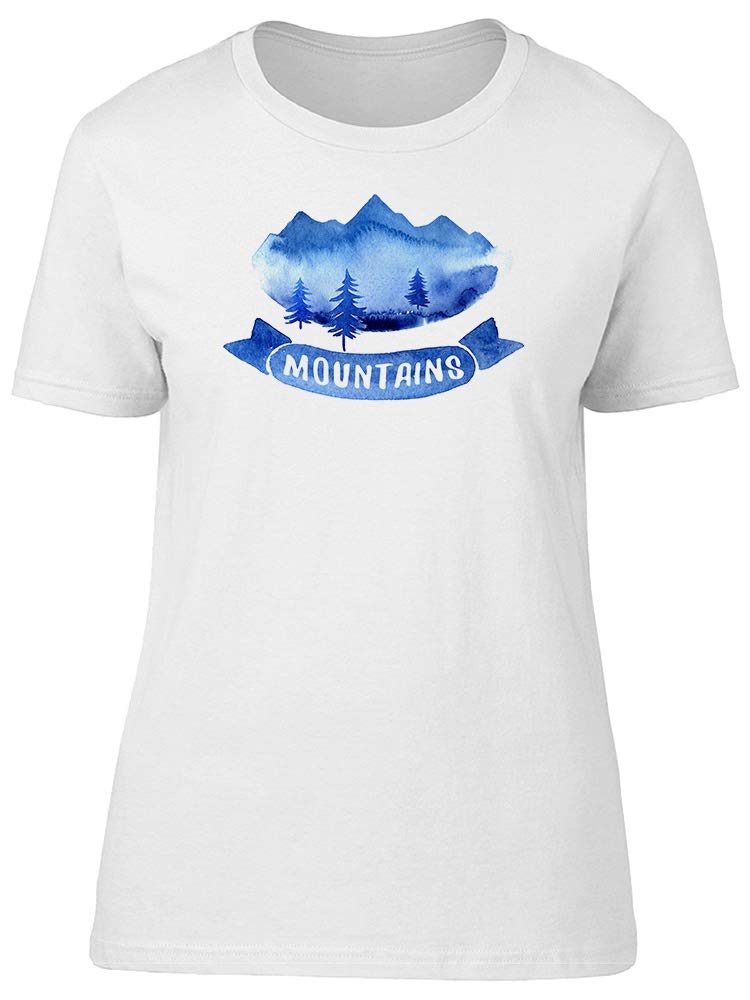 Blue Mountain Range T-Shirt for Men - Comfortable Cotton Casual Tee for Outdoor Adventures & Everyday Wear