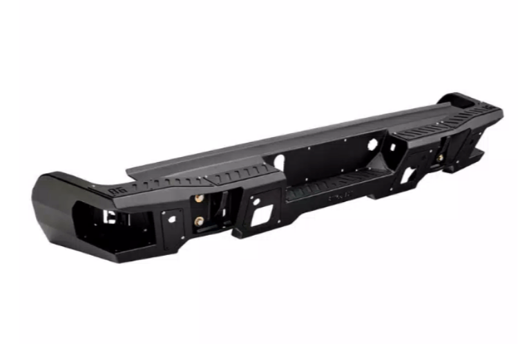 Bodyguard DFC19ANLT Rear Bumper for Chevy Silverado 1500 (2019-2022) - No Sensor Light Cutouts | Heavy-Duty Protection for Off-Road & Towing