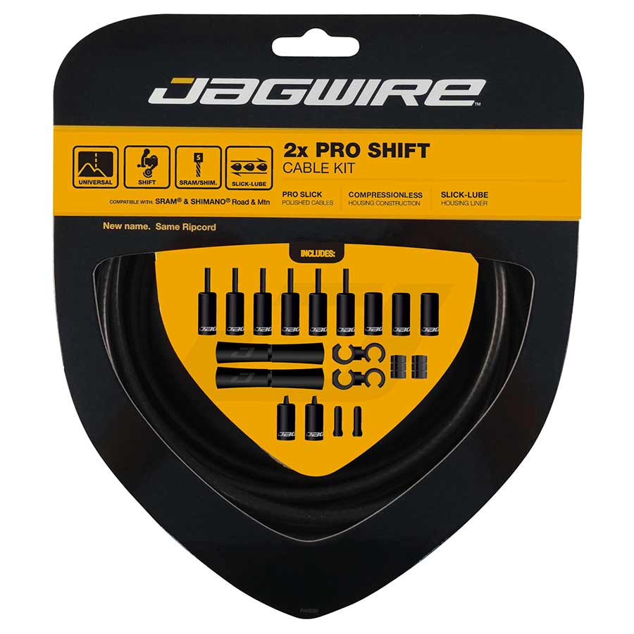 Jagwire Pro Road Bike Shift Cable Set - Premium Stainless Steel Shifter Cables for Smooth Gear Shifting - Perfect for Road Bikes, Mountain Bikes & Commuting