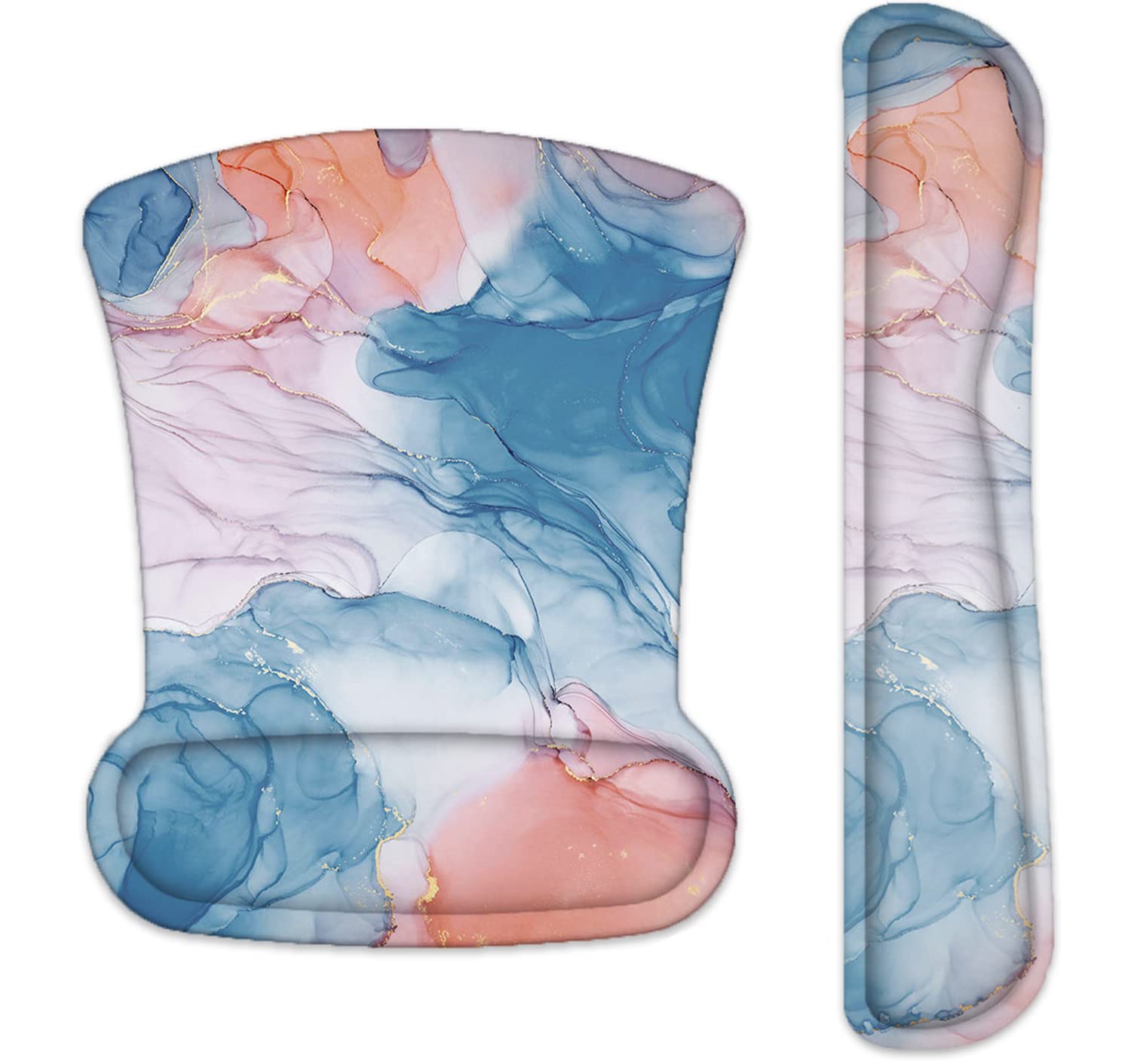 Ergonomic Memory Foam Mouse Pad & Wrist Rest for Gaming & Office