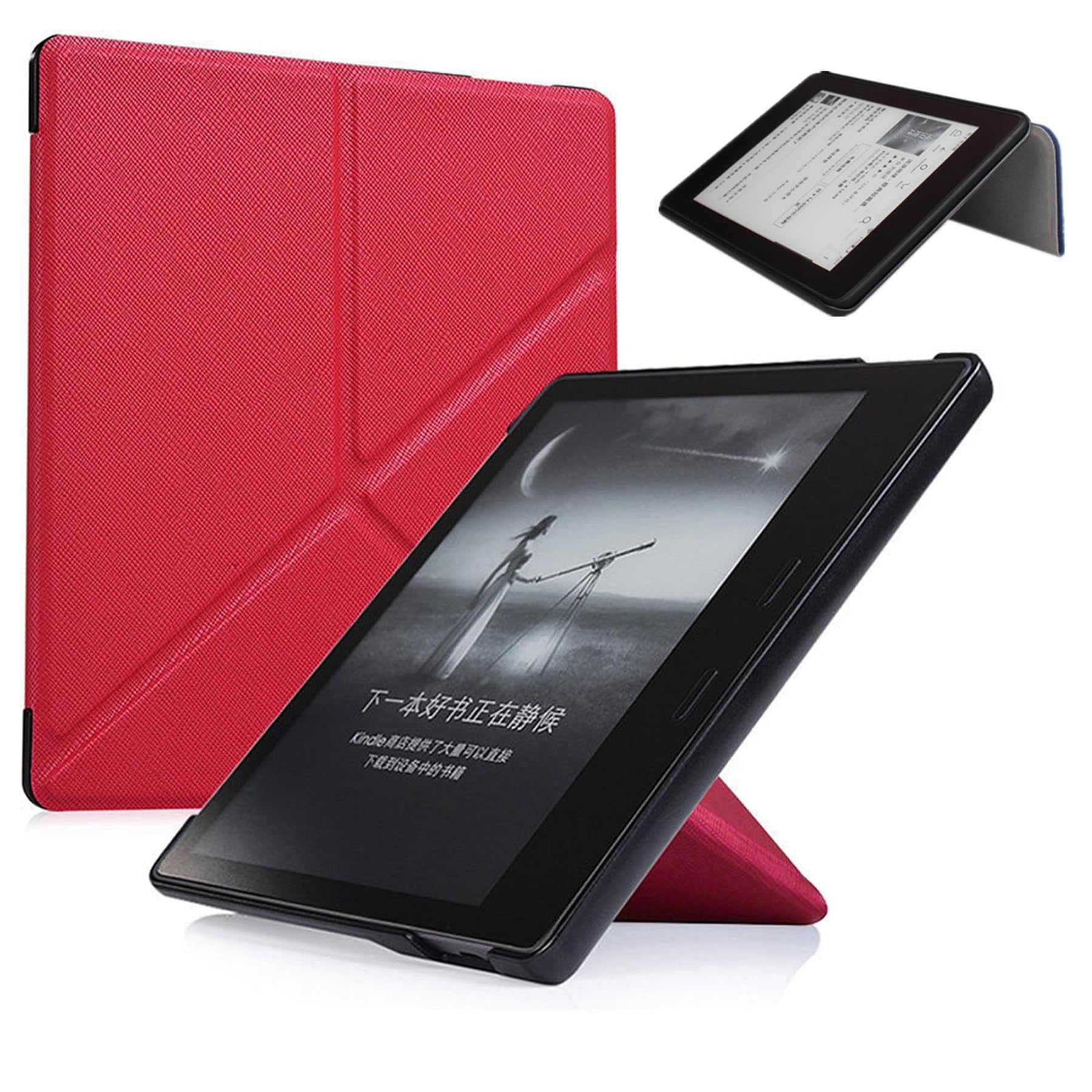 Premium PU Leather Smart Cover for Kindle Oasis 7