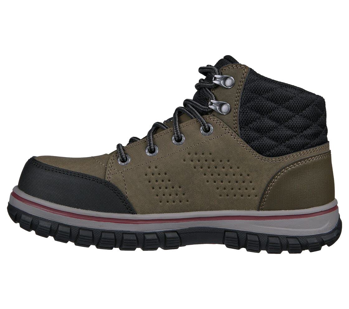 Skechers Men's McColl Comp Toe Work Shoes - Durable & Comfortable Safety Footwear for Construction, Warehouse & Industrial Work