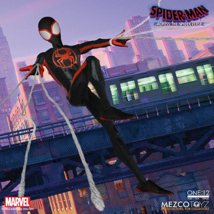 Miles Morales Spider-Man: Across the Spider-Verse One:12 Collective Action Figure - Premium Collectible for Marvel Fans & Movie Lovers - Perfect for Display, Gifts, and Comic Book Collections