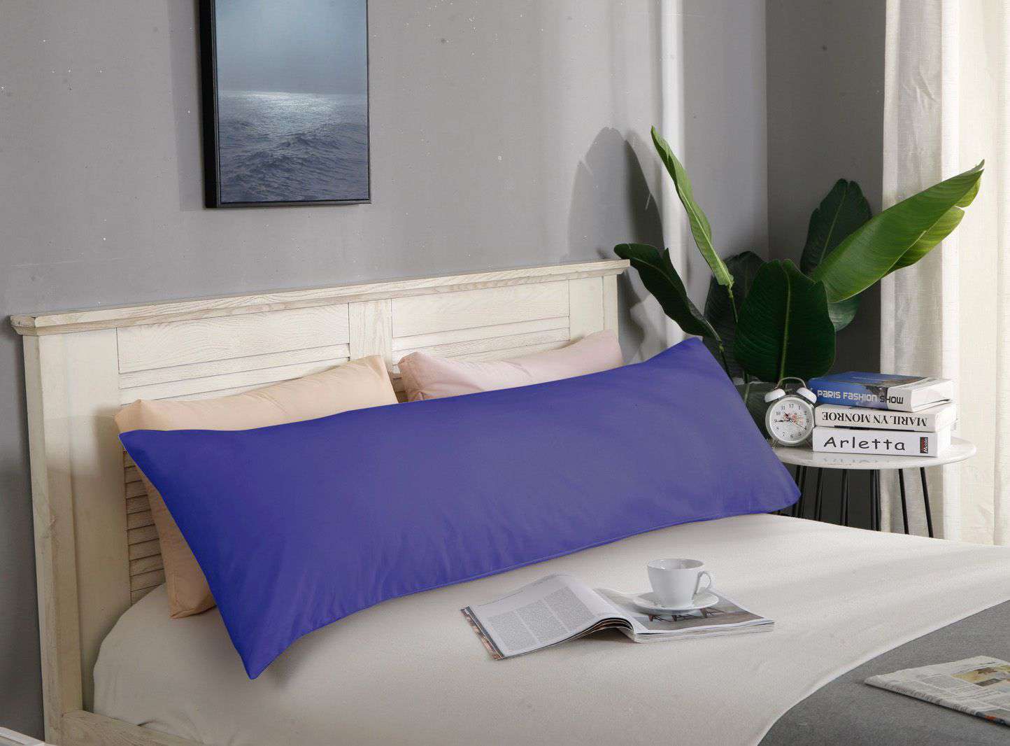 1000TC Premium Ultra Soft Body Pillowcase - Royal Blue - Luxury Bedding for Side Sleepers & Comfort Seekers - Perfect for Home, Hotel & Travel Use