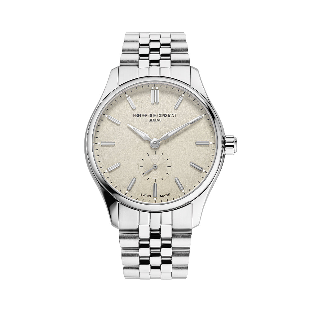 Classic Automatic Steel Watch 39mm Beige Dial with Bracelet - Perfect for Business, Casual & Everyday Wear