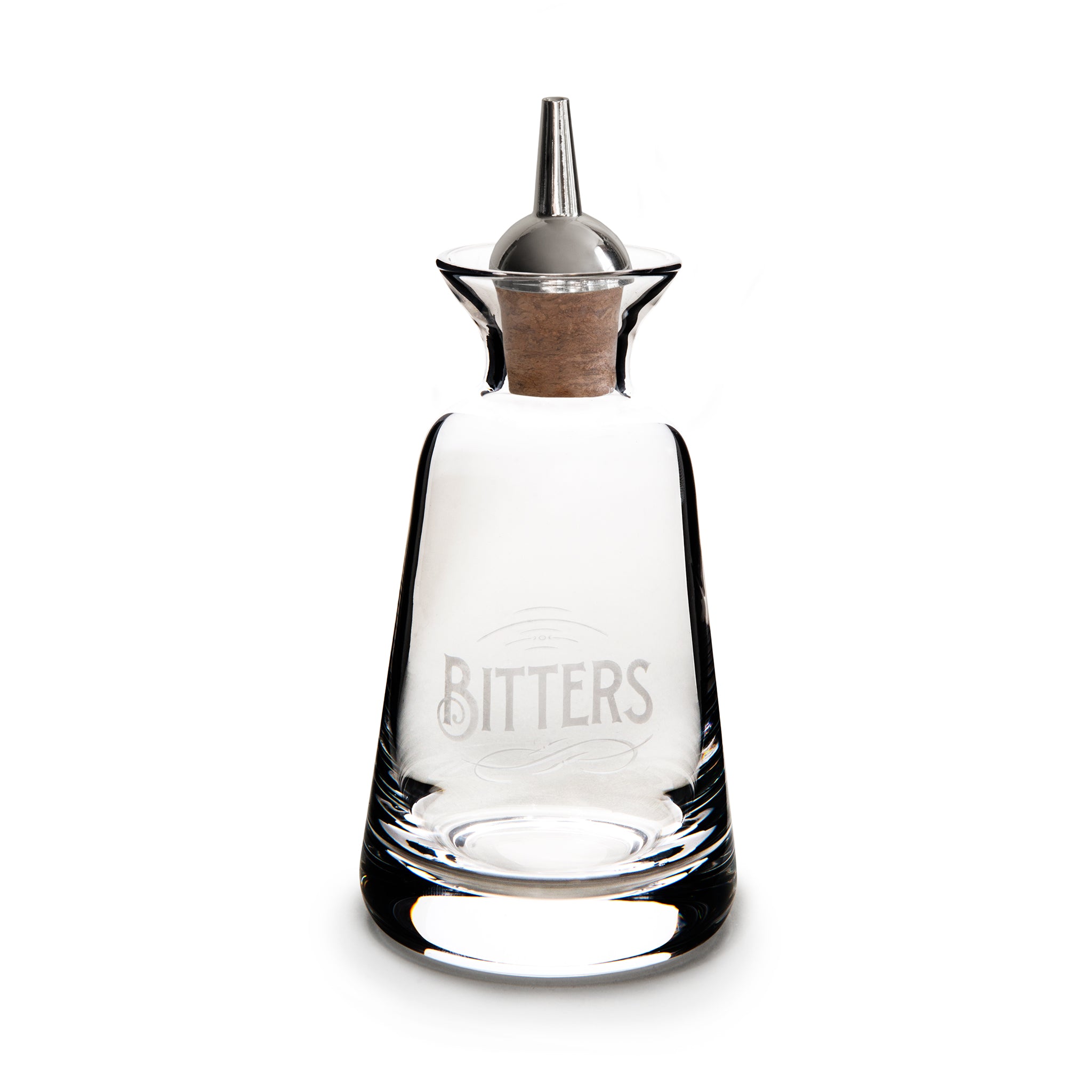 FINEWELL™ Engraved Bitters Bottles – Silver Plated Dasher Top, 3oz (90ml) – Perfect for Cocktail Bars, Home Mixology & Gifts