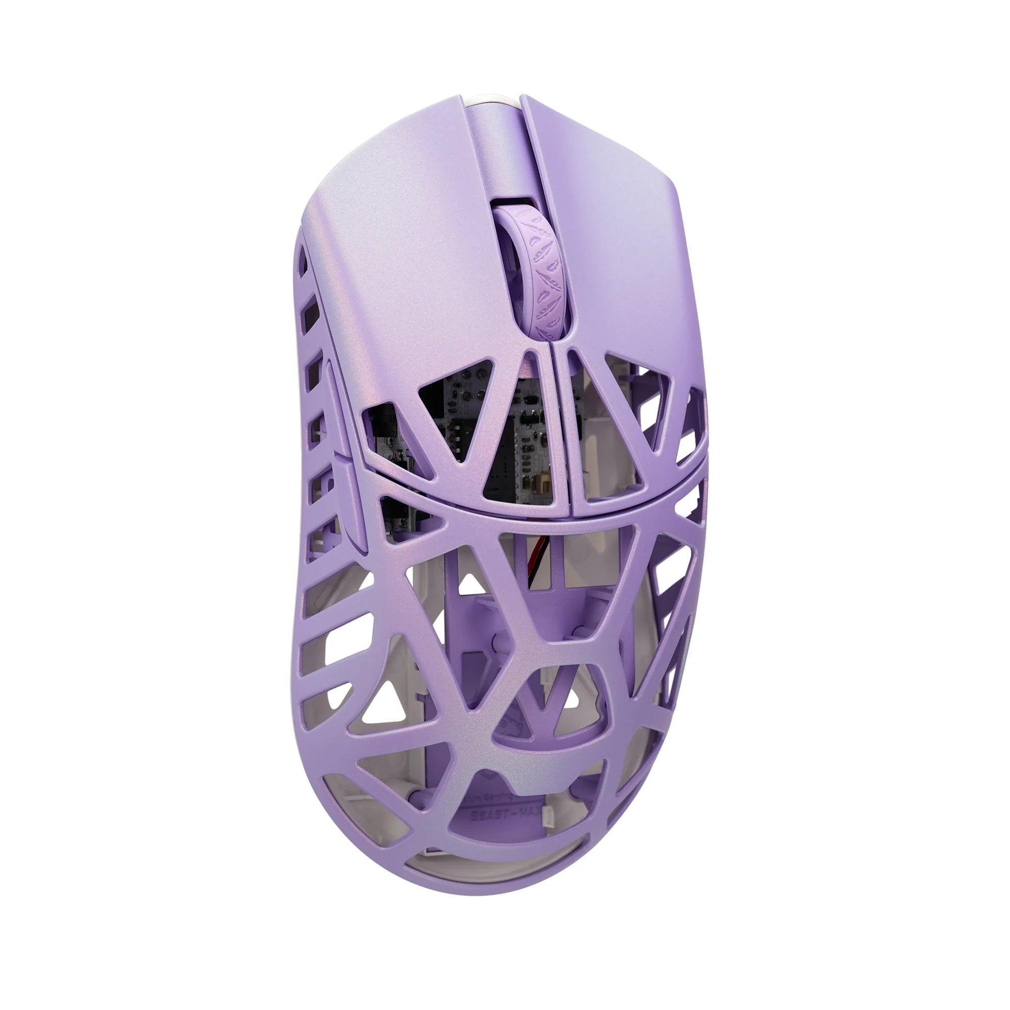 WLmouse Beast X Max Magnesium Wireless Gaming Mouse - Lightweight Ergonomic Design for PC & Mac - Soft Lilac Color - Perfect for FPS, MOBA & Esports Gaming