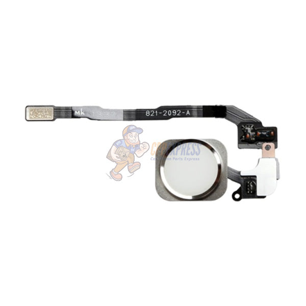 Original iPhone 5SE Home Button Replacement with Flex Cable - White | Compatible with iPhone 5SE | Easy DIY Repair for Cracked or Non-Working Home Buttons | Perfect for Home, Office, or Travel Use