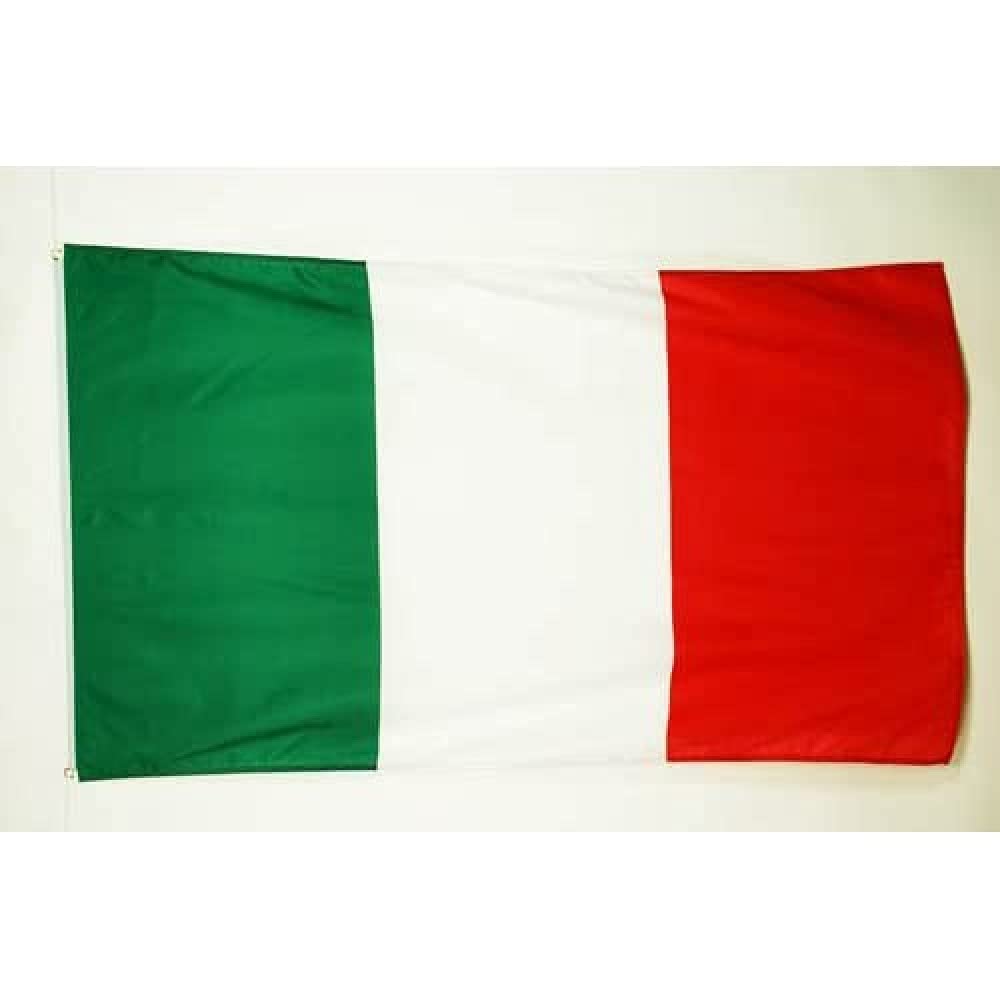 Italian Flag 3x5 ft - Satin Banner with Grommets for Outdoor & Indoor Use