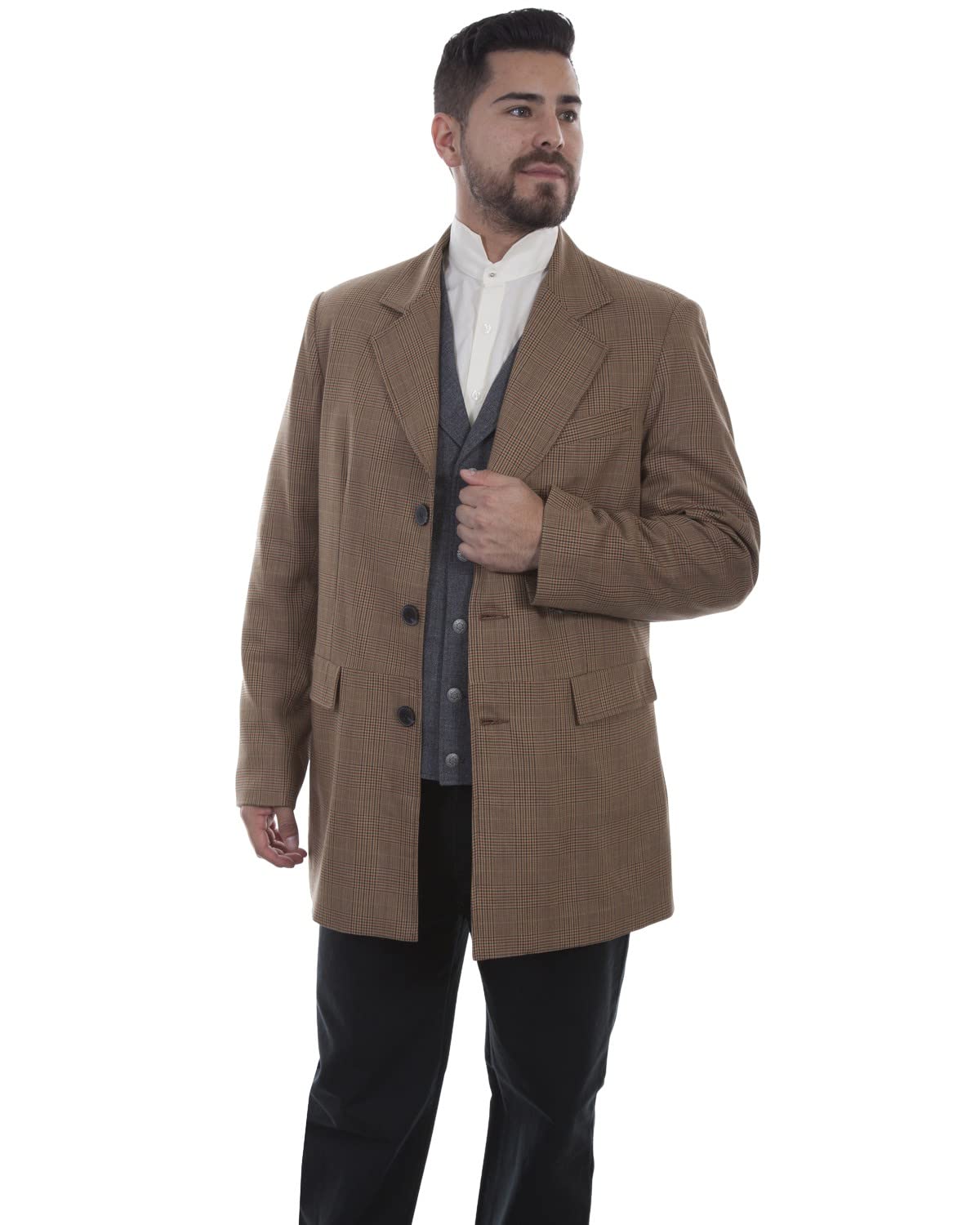 Scully Men's Town Coat - Classic Wool Overcoat for Business & Casual Wear - Perfect for Office, Travel & Winter Outfits