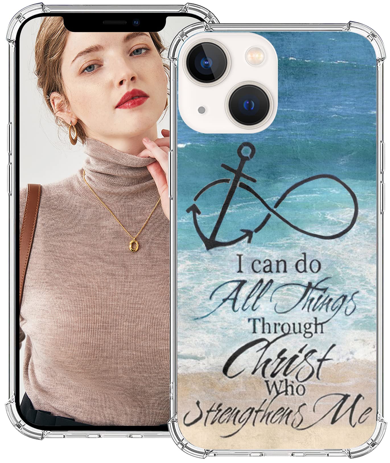 Bible Verses iPhone 14 Case - Shockproof Christian Phone Cover for Daily Protection & Worship