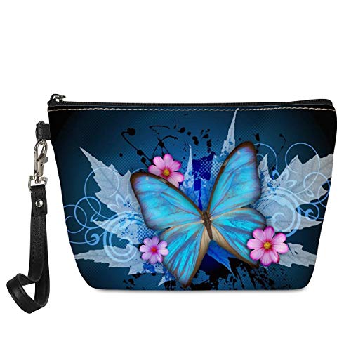 Butterfly Print Multifunctional Travel Cosmetic Organizer Bag - Waterproof Toiletry Pouch for Makeup, Jewelry & Essentials | Perfect for Travel, Gym & Daily Use