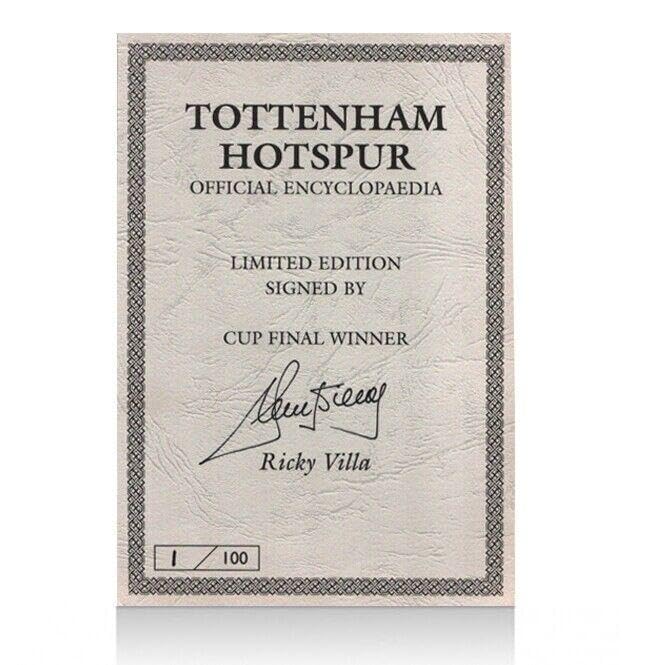 Ricky Villa Signed Book Insert - Official Tottenham Hotspur Encyclopedia - Autographed Soccer Memorabilia - Perfect Gift for Spurs Fans & Soccer Collectors
