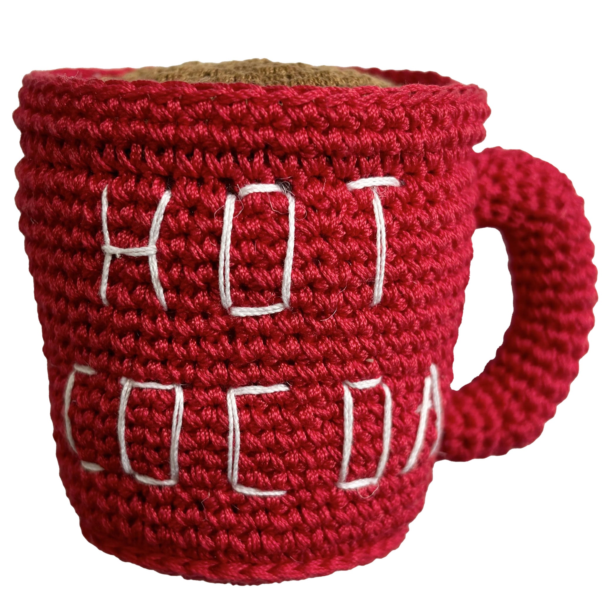 Dogo Pet Fashion Holiday Pawer Hot Cocoa Dog Chew Toys for Small & Medium Dogs - Perfect for Christmas Gifts & Winter Playtime