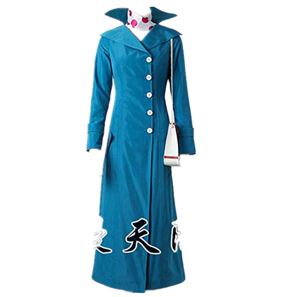 Lucy Wilde Costume Outfits - White Uniform & Blue Trench Coat Set for Halloween Party, Cosplay & Themed Events | Perfect for Halloween, Cosplay Conventions & Dress-Up Parties
