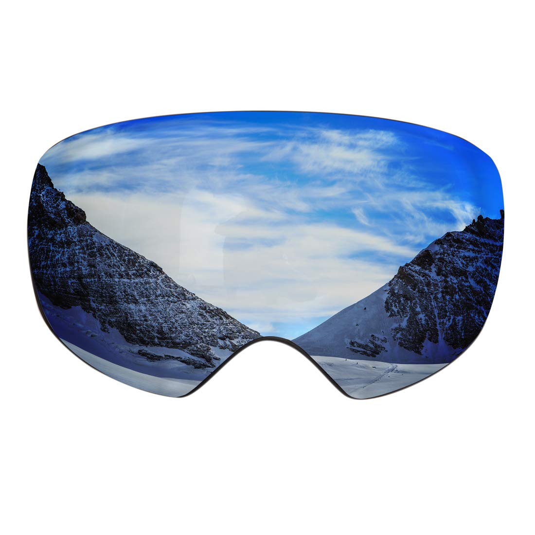 Premium Ski & Snowboard Goggles - Anti-Fog OTG Lens with UV400 Protection - Unisex Safety Glasses for Men & Women - Perfect for Skiing, Snowboarding & Winter Sports