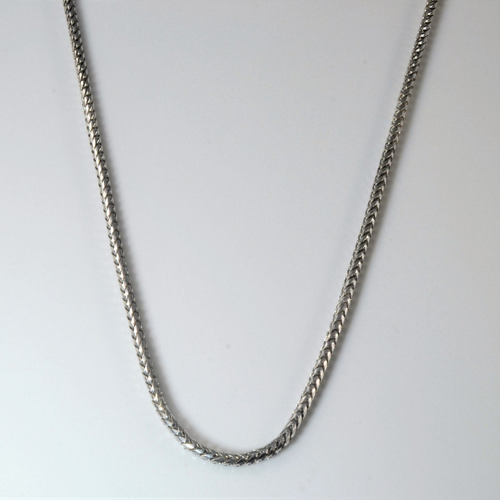 10K White Gold Wheat Chain Necklace - 26 Inch Rounded Link for Women - Perfect for Layering, Everyday Wear & Special Occasions