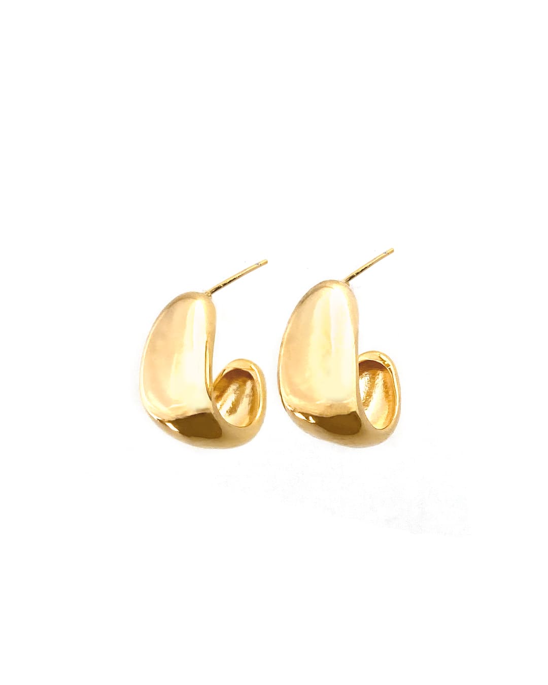 Manon Gold Earrings for Women - 14K Solid Gold Hoop Earrings, Minimalist Dainty Everyday Jewelry Gift for Her - Perfect for Work, Date Night & Special Occasions