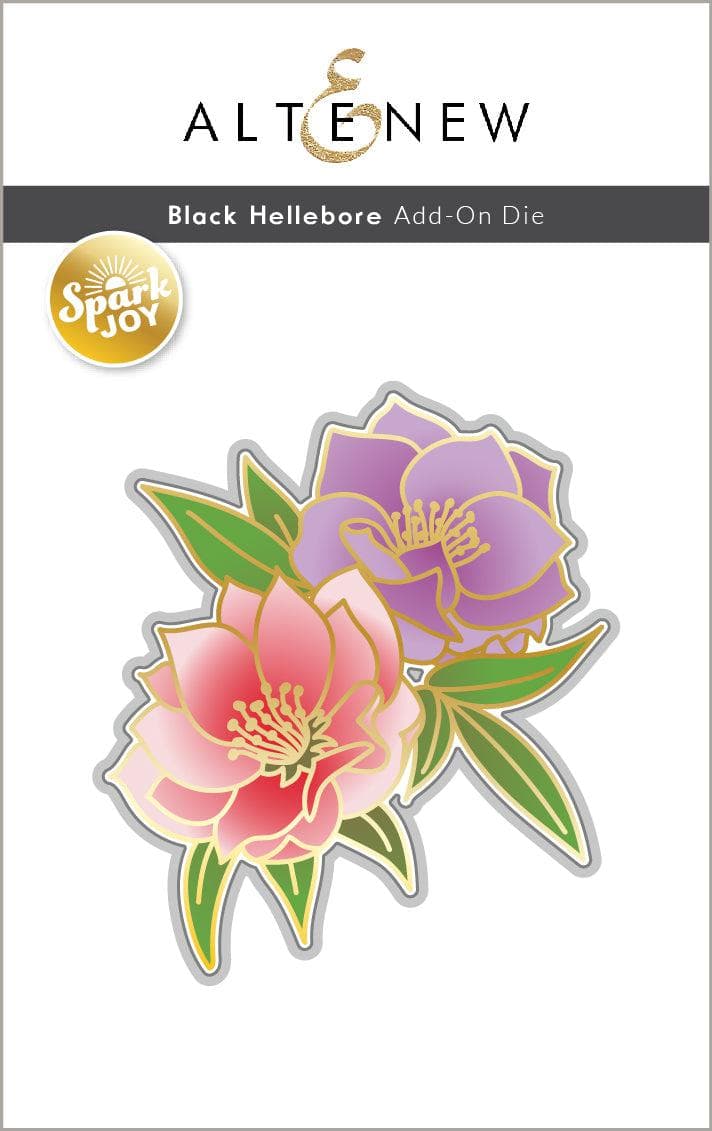 Spark Joy: Black Hellebore Add-On Die Set for Card Making & Scrapbooking - Perfect for DIY Greeting Cards, Invitations, and Paper Crafts