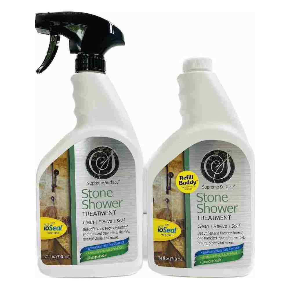 Natural Stone Shower Treatment Set - 2 Pack for Spa-Like Relaxation & Skin Exfoliation | Perfect for Home Spa Days & Self-Care Routines