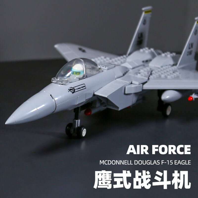 WANGE 4004 F-15 Eagle Fighter Jet Model - 1/72 Scale Diecast Aircraft Toy for Collectors & Kids - Perfect for Display, Gifts & Military Enthusiasts