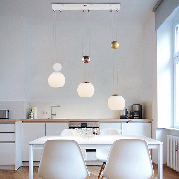 Modern Adjustable LED Pendant Light - European Style Chandelier for Dining Room, Kitchen Island & Living Room Decor