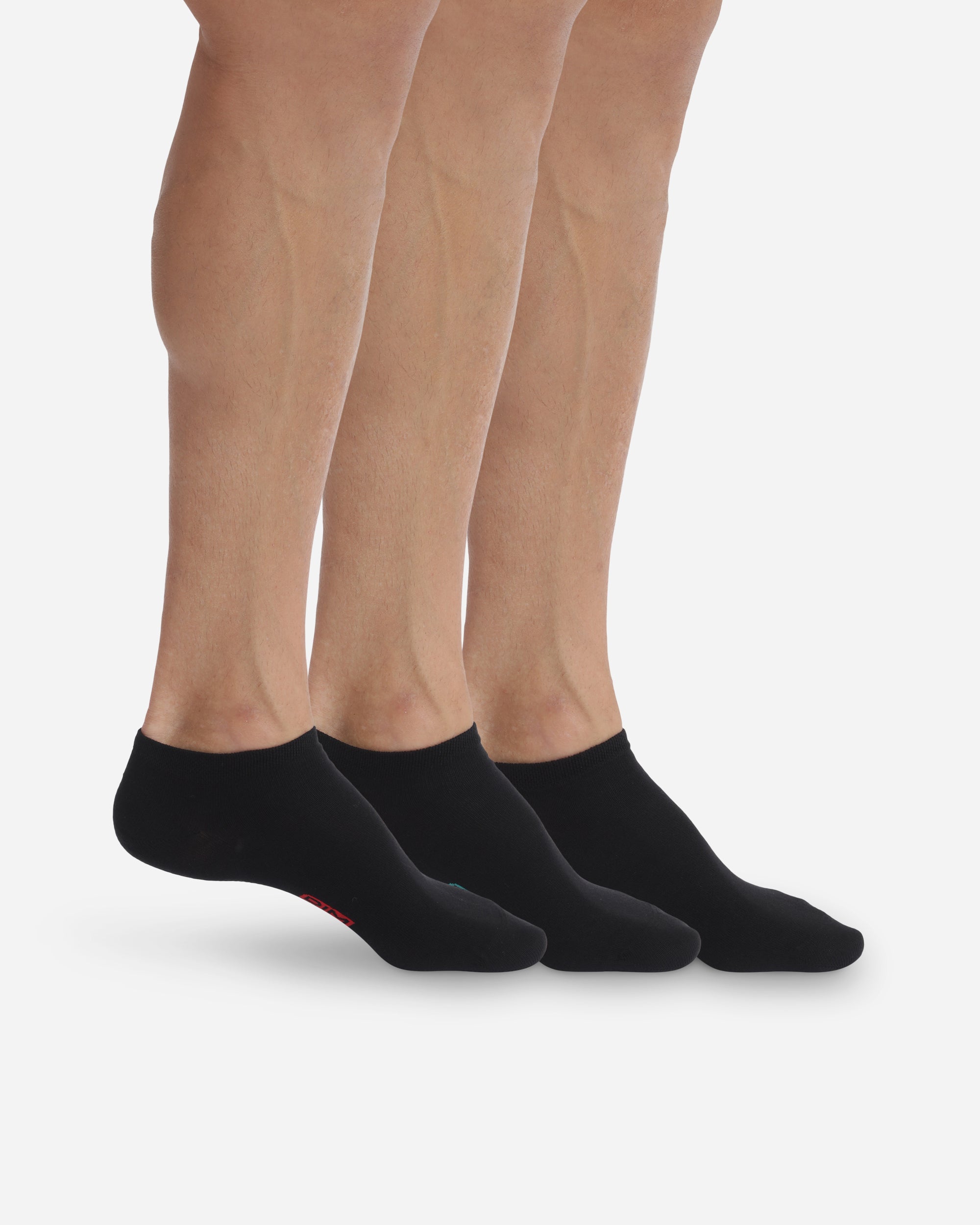 3 Pairs of Black No-Show Socks for Men - Invisible Low-Cut Ankle Socks - Perfect for Dress Shoes, Sneakers & Casual Wear