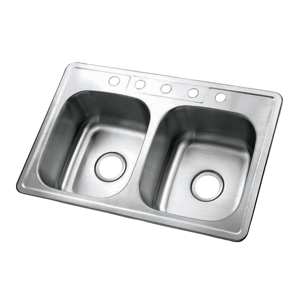 Gourmetier Studio Drop-In Kitchen Sink - Stainless Steel Undermount Sink for Modern Kitchens | Perfect for Cooking, Washing Dishes & Food Prep