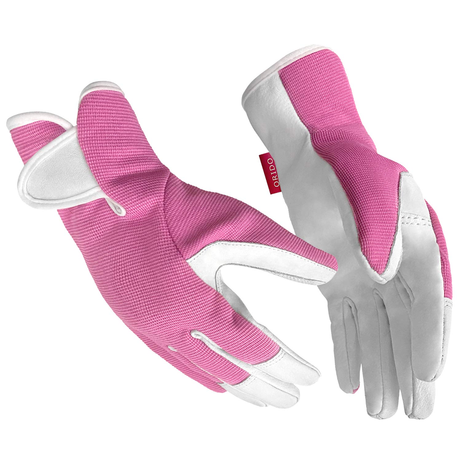 Women's Leather Gardening Gloves - Durable Work Gloves for Yard Work, Weeding, Digging & Pruning | Perfect for Outdoor Gardening, Landscaping & Farm Chores