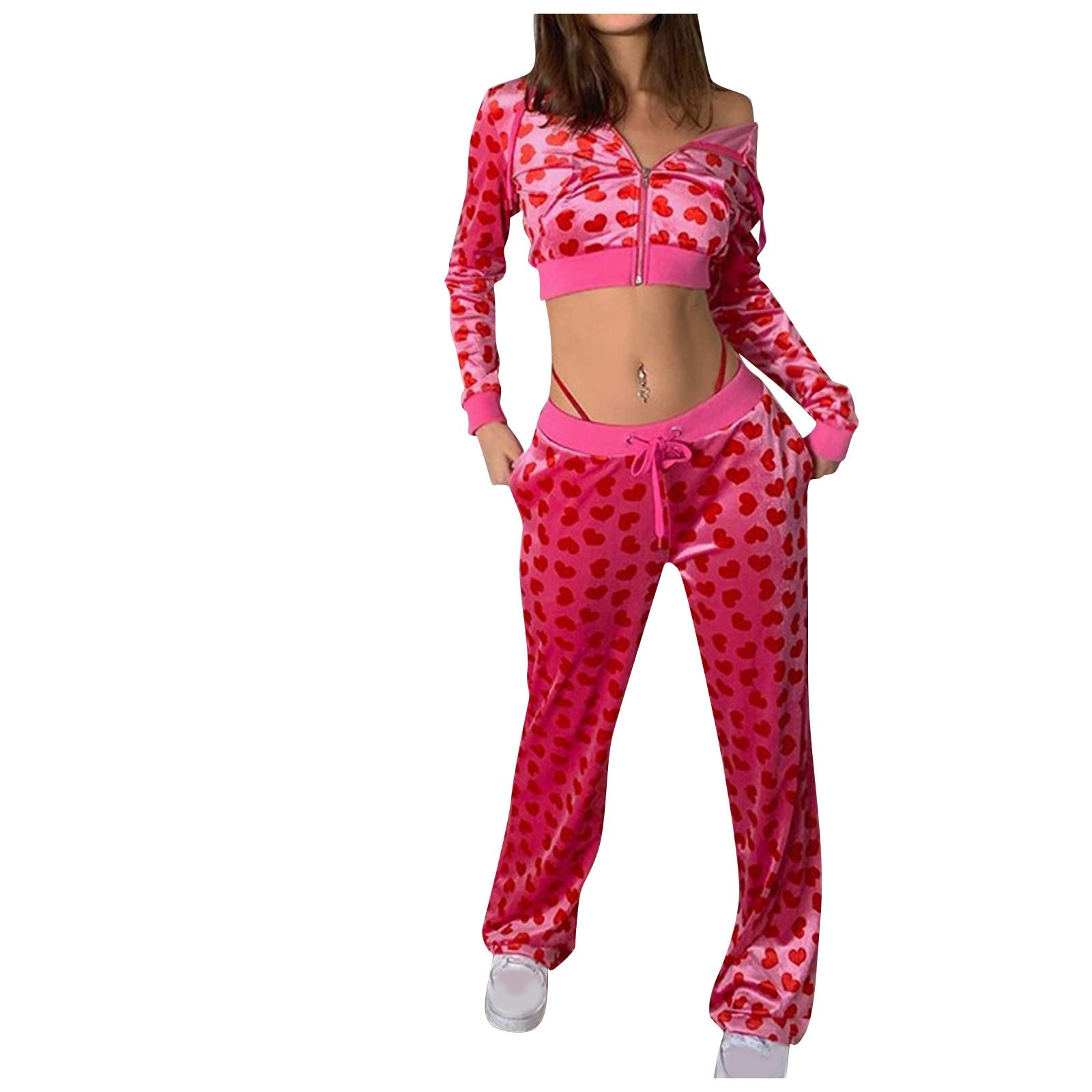 PEGONE Women's Lounge Sets - 2 Piece Outfits for Workout, Athletic, Casual Wear | Sexy Long Sleeve Tracksuit for Yoga, Gym, Home & Street Fashion