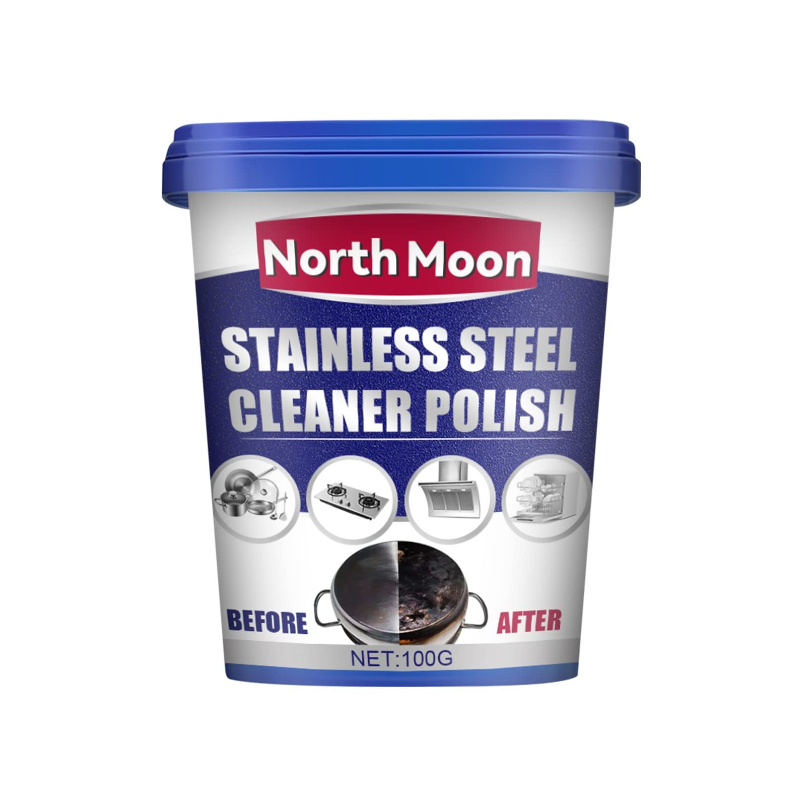 Mortilo Black Stove Decontamination Cream - Stainless Steel Pot Cleaner & Rust Remover for Kitchen, Cookware Bottom Scale Cleaning Agent with Pet Hair Remover Brush (Size A) - Perfect for Stove Tops, Pots, Pans & Carpet Cleaning
