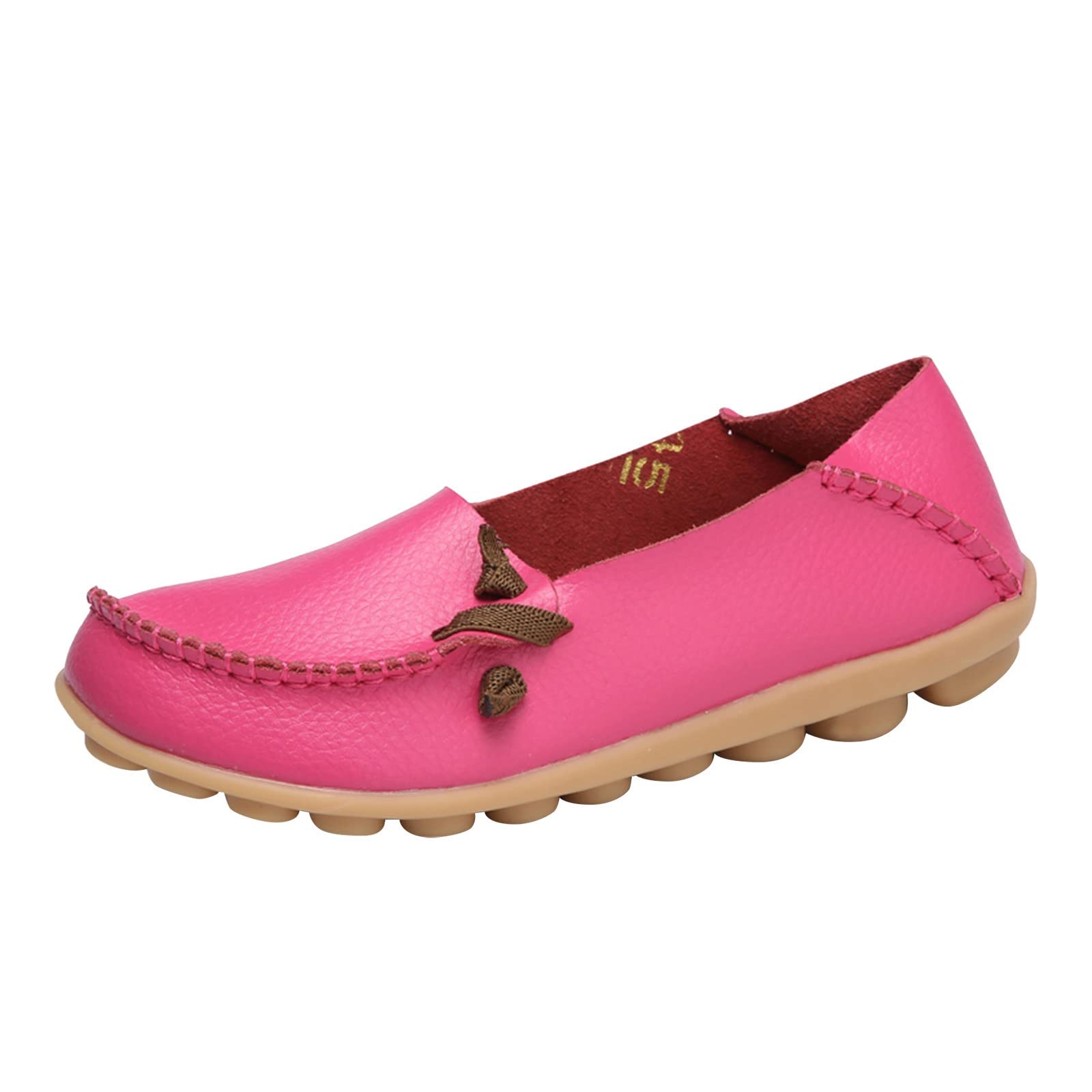 Women's Slip On Walking Shoes - Breathable Work Sneakers with Lace Up Design - Comfortable Casual Flats for Women | Perfect for Office, Travel & Daily Wear
