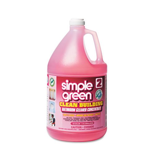 Simple Green Unscented Bathroom Cleaner Concentrate - 1 Gallon Bottle (2-Pack) | Heavy-Duty Cleaning for Bathrooms, Kitchens, and Commercial Spaces