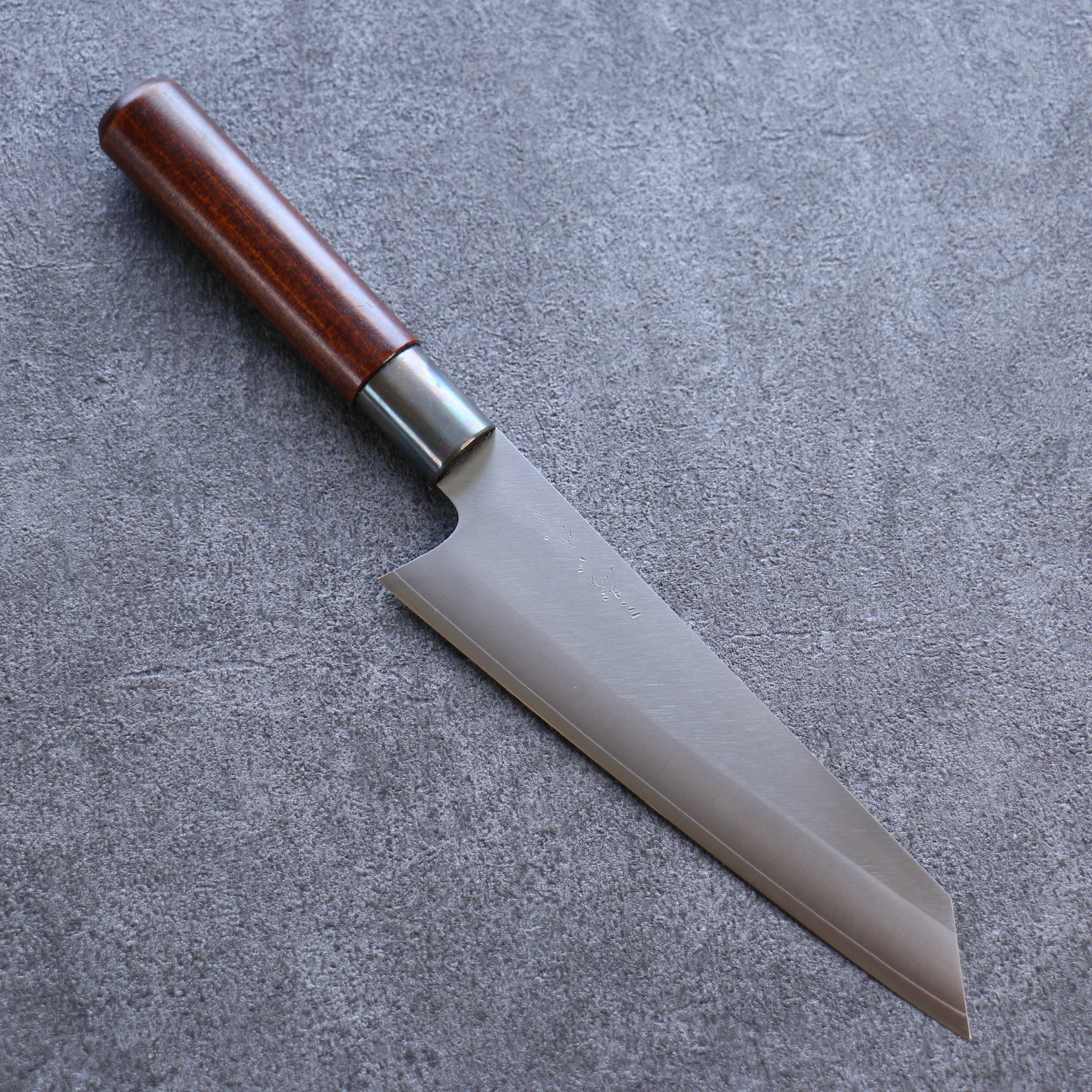 Premium Misuzu VG10 Kasumitogi Bunka Knife 180mm - Japanese Damascus Steel Kitchen Knife with Brown Lacquered Handle for Professional Chefs & Home Cooking, Perfect for Slicing, Dicing & Precision Vegetable Cutting