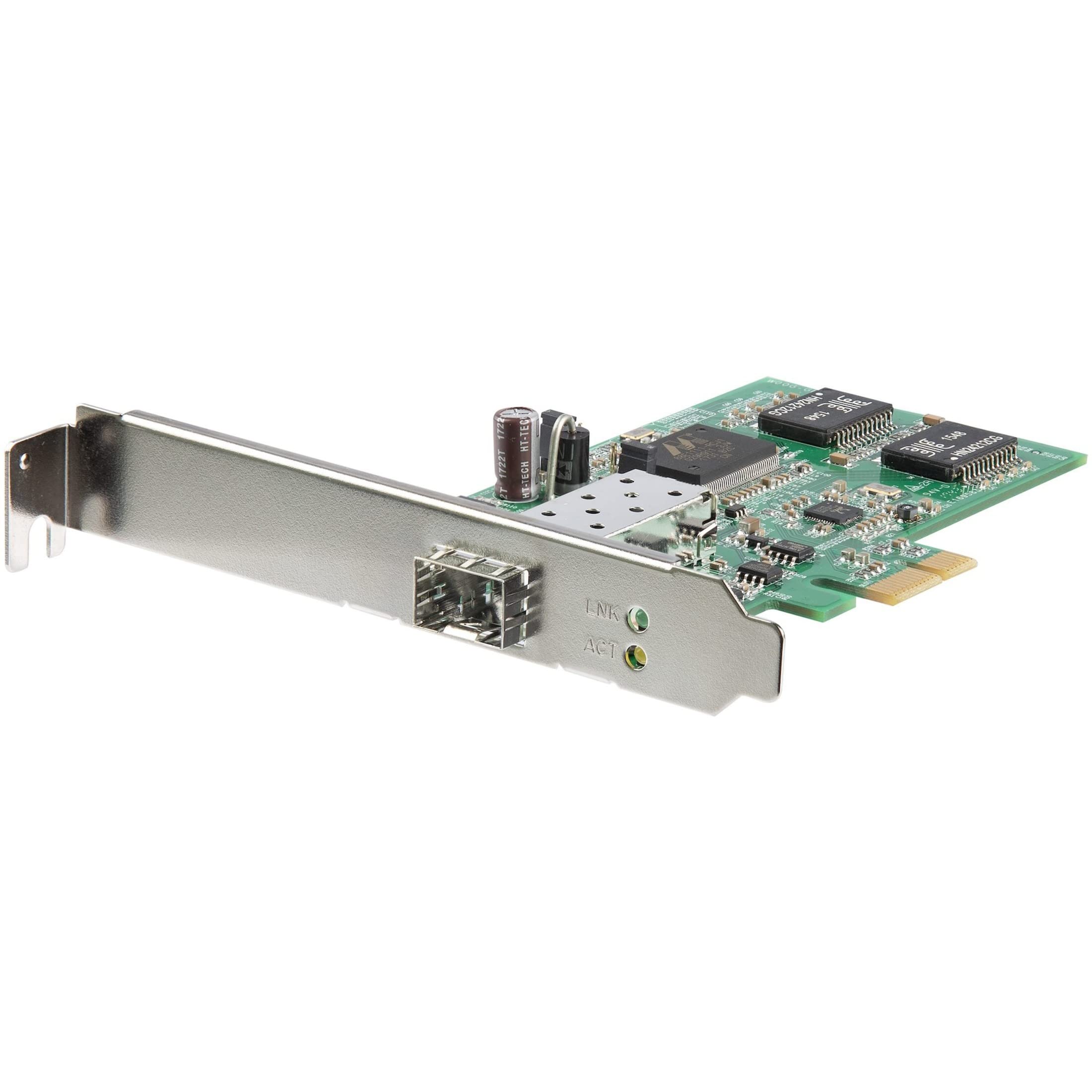 StarTech.com PCIe Gigabit Ethernet Fiber Network Card with Open SFP Slot - 1000Mbps PCI Express SFP NIC Adapter for High-Speed Fiber Optic Networking - Ideal for Servers, Workstations & Data Centers (PEX1000SFP2)
