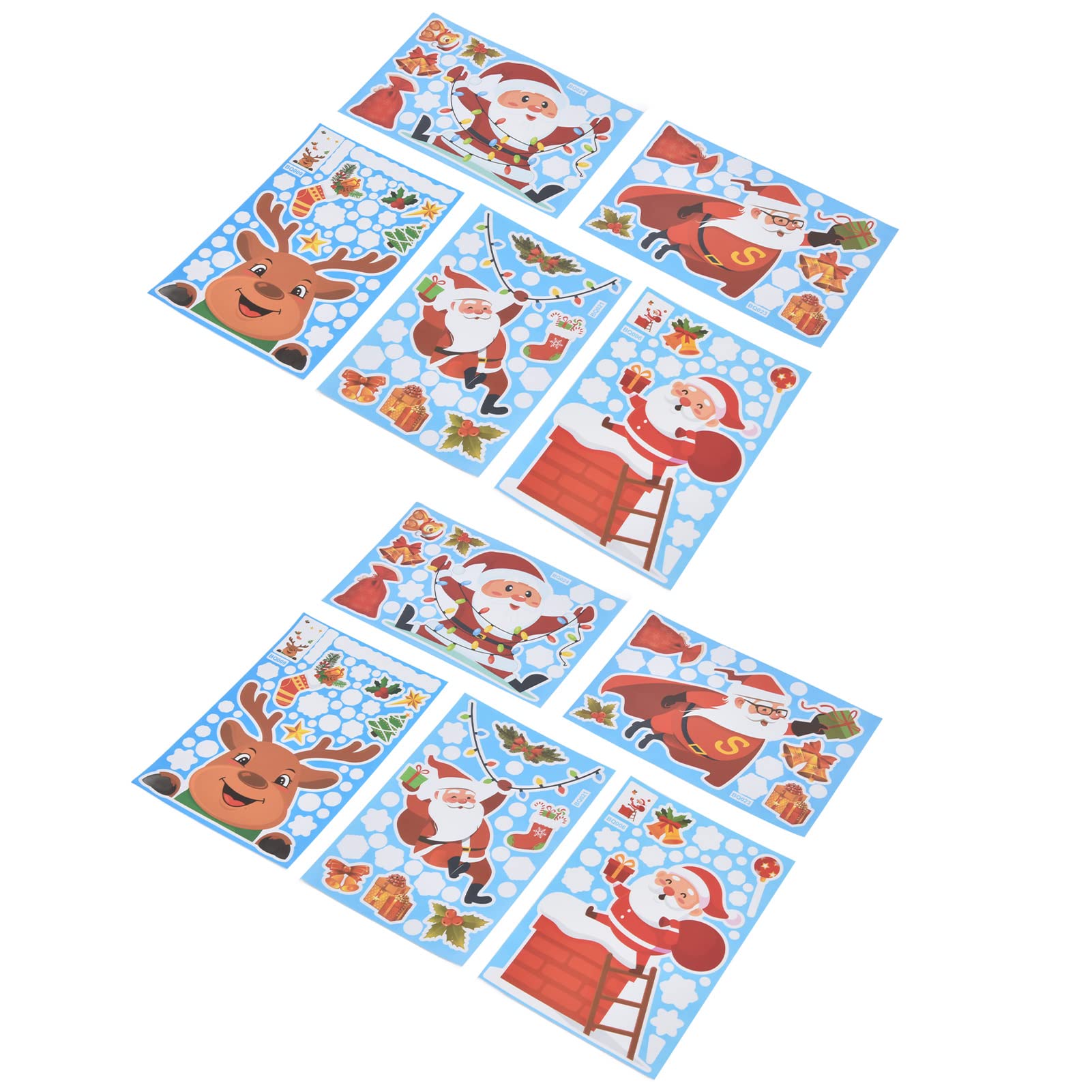 Christmas Wall Decals - Holiday PVC Stickers for Home & Office Decor | Safe, Reusable & Easy to Apply | Perfect for Windows, Doors, Gifts & Party Decorations