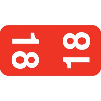 AMZfiling 2018 Top Tab Year Labels - 500/Roll for Smead Filing, Office Use