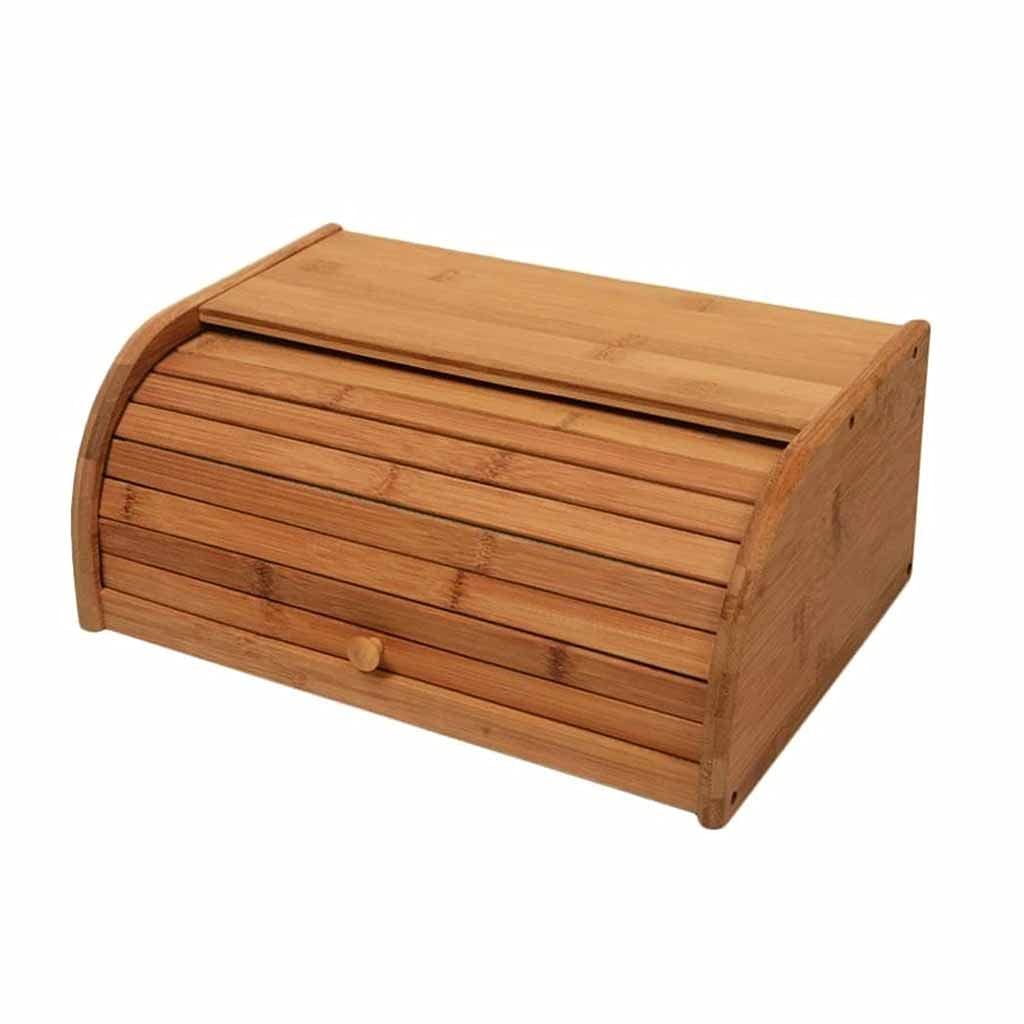 OIPYI Wooden Bread Box - Kitchen Storage Organizer for Bread, Fruits & Food | Airtight Food Container for Pantry, Countertop & Home Organization