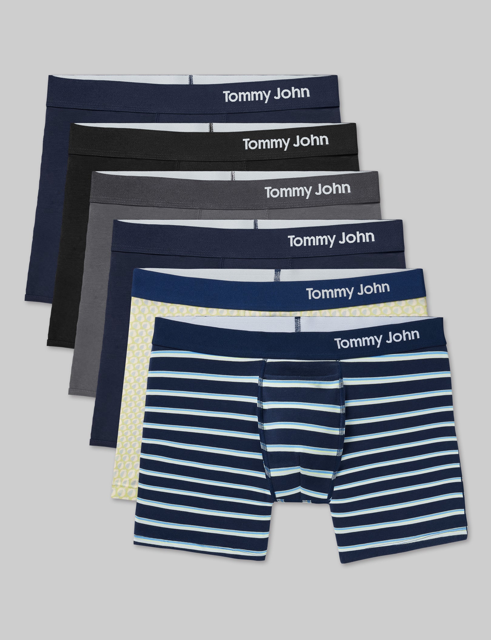Premium Cotton Trunk Underwear 4-Pack (6 Pack) - Soft & Breathable Men's Boxer Briefs for All-Day Comfort - Gym, Work, Travel & Sleep