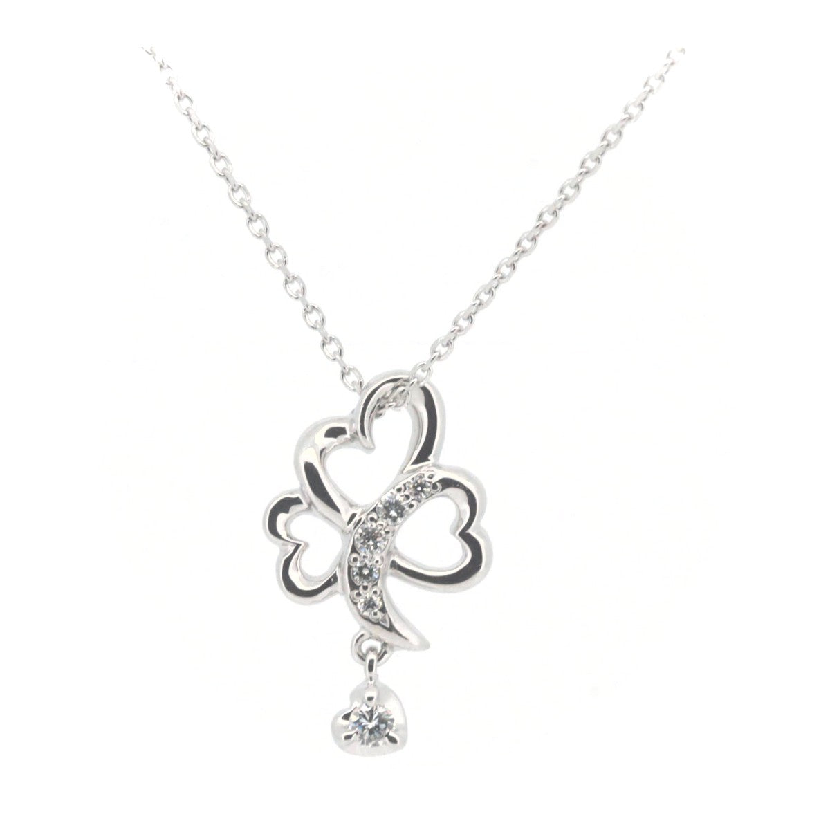 4°C Diamond Necklace - 18K White Gold Pendant for Women | Elegant Jewelry Gift for Anniversary, Wedding & Special Occasions