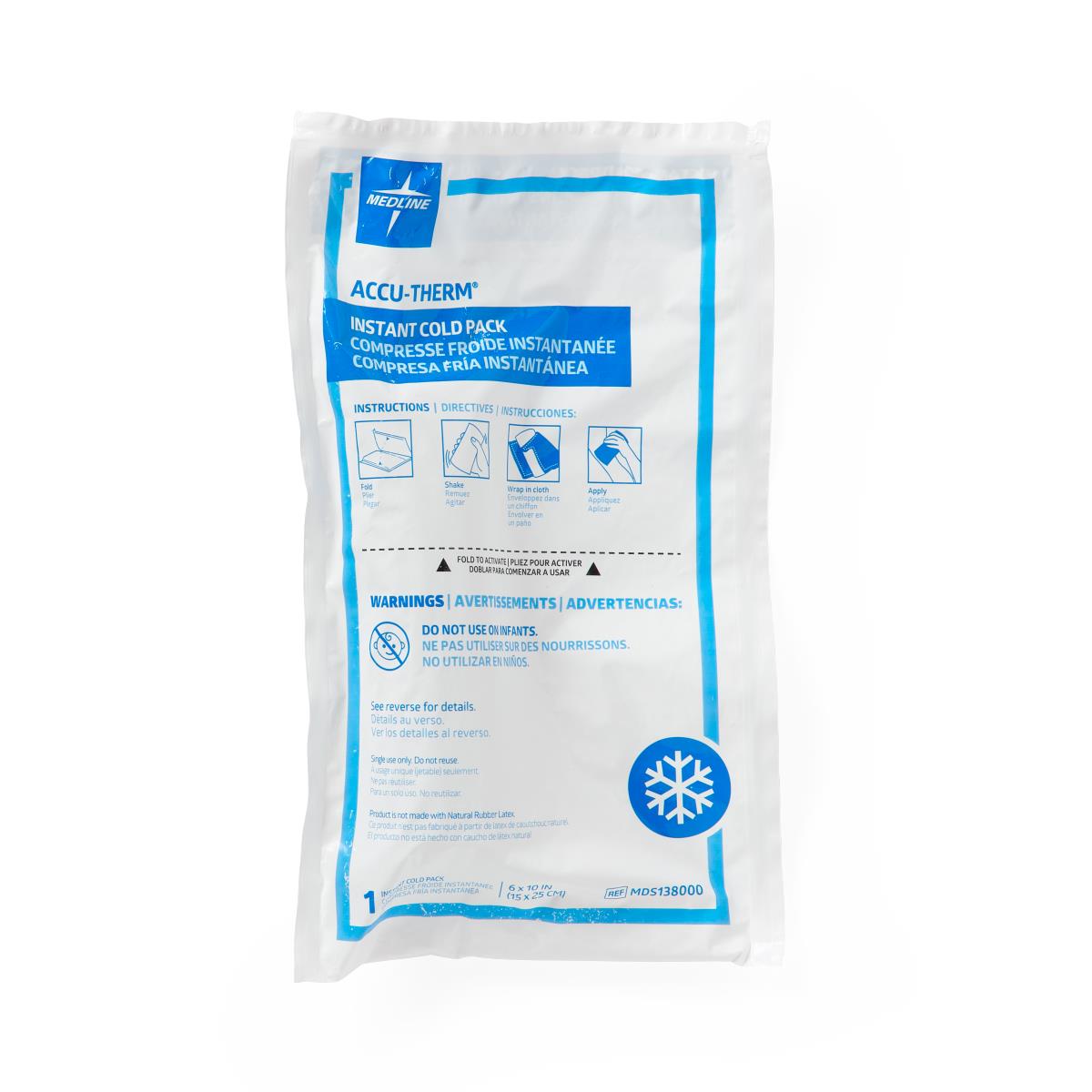 AccuTherm Heavy Duty Junior Cold Packs for Injuries - Reusable Gel Ice Packs for Kids Sports Injuries, Muscle Pain Relief & First Aid Kits (Non-Insulated Cold Therapy)