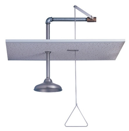 Guardian G1658 Emergency Drench Shower - ANSI Compliant Semi-Concealed Safety Shower for Chemical Spills & Workplace Safety | Lab, Factory, Industrial Use