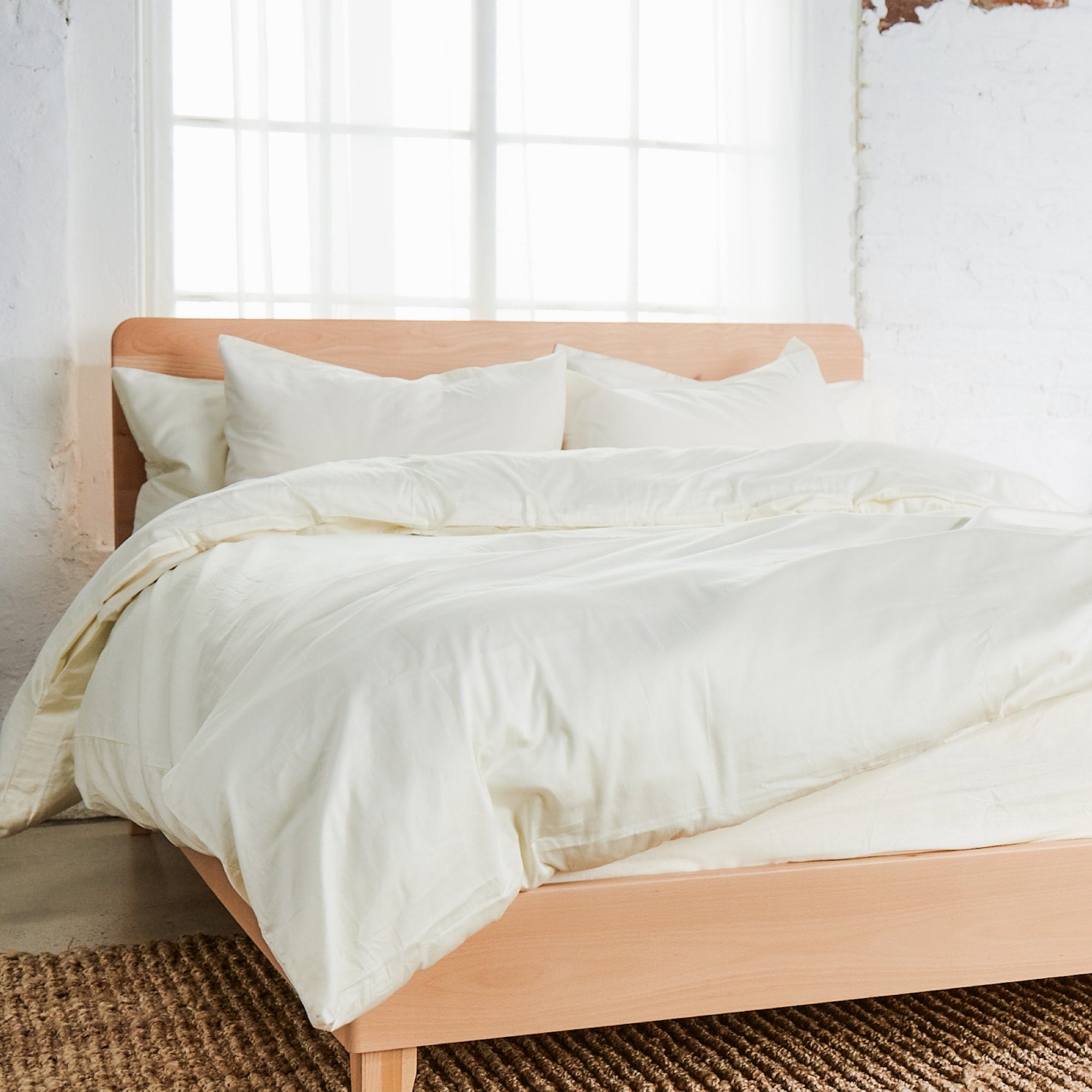Organic Cotton Sateen Duvet Cover - 300 Thread Count, Soft & Breathable Bedding for All Seasons - Perfect for Master Bedroom, Guest Room, or Vacation Home