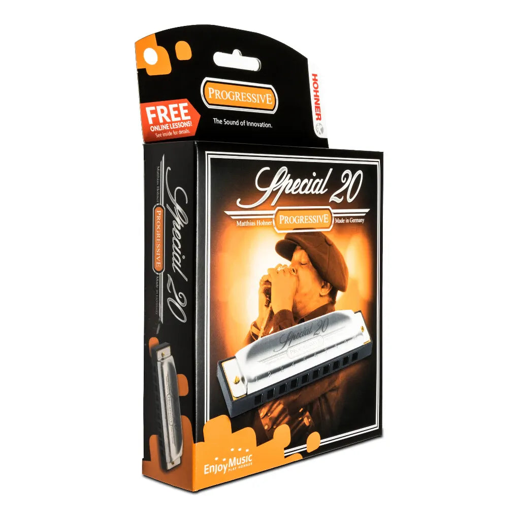 Hohner Special 20 Harmonica in Key of A - Professional Blues & Folk Diatonic Harmonica for Beginners & Musicians - Perfect for Live Performances, Studio Recording & Music Practice