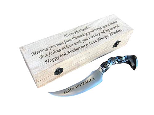 6th Anniversary Railroad Spike Knife - Handcrafted Iron Gift for Men - Unique Retirement & 6 Year Anniversary Present - Perfect for Outdoor Adventures, Camping & Collectors